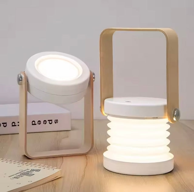 木製ハンドルLEDランタンライト
