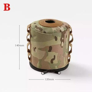 迷彩柄　ガス缶カバー3種